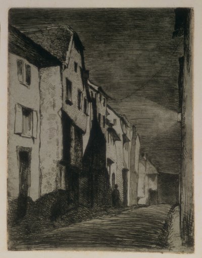 Street in Saverne, 1858 by James Abbott McNeill Whistler